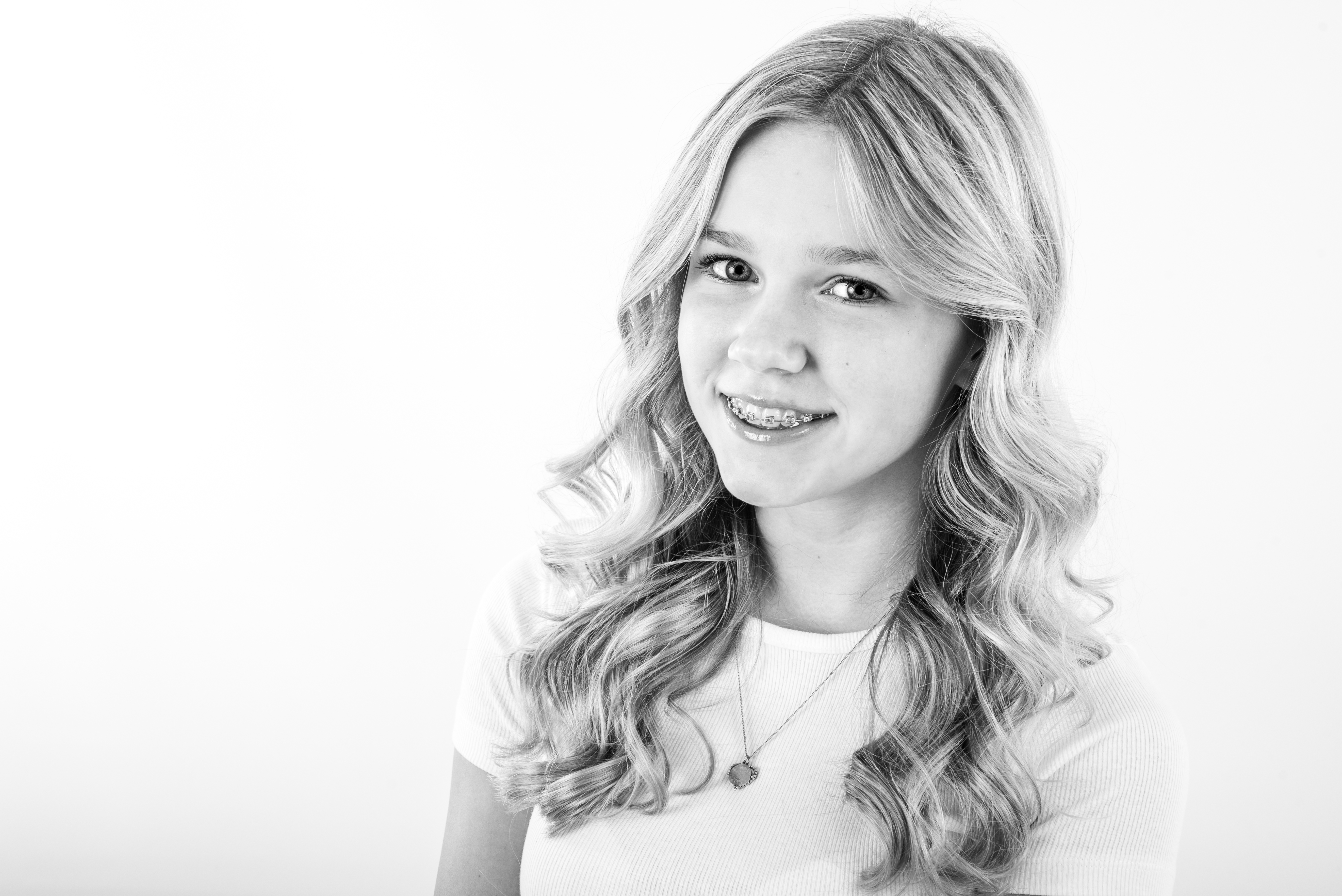 Portretfoto uit een modelportfolio-shoot